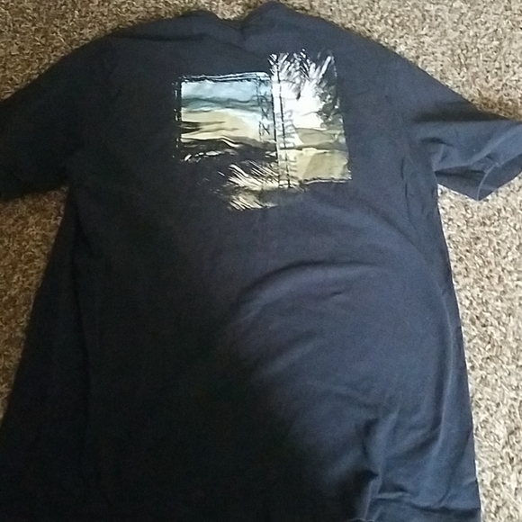 Mens medium van heusen navy blue blue tshirt tee - Picture 4 of 4